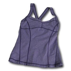 Zella Purple Athletic Racerback Tank Top Built-In Bra Women’s S